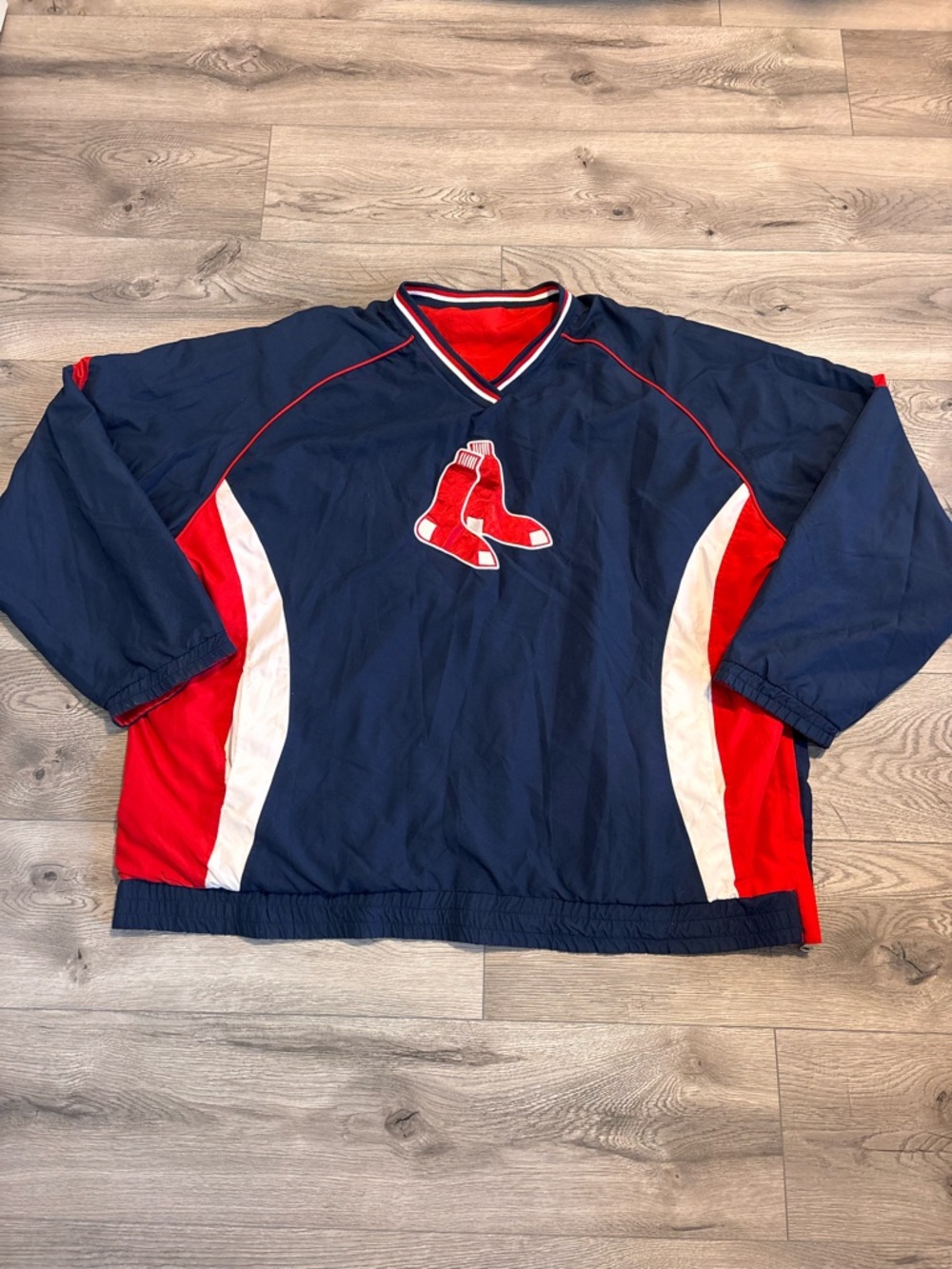 Vintage Boston Red Sox Pullover Windbreaker Jacket Men’s Size 3XL Y2K